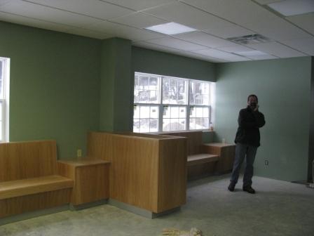 March : We are getting close !!! Part of your new waiting room